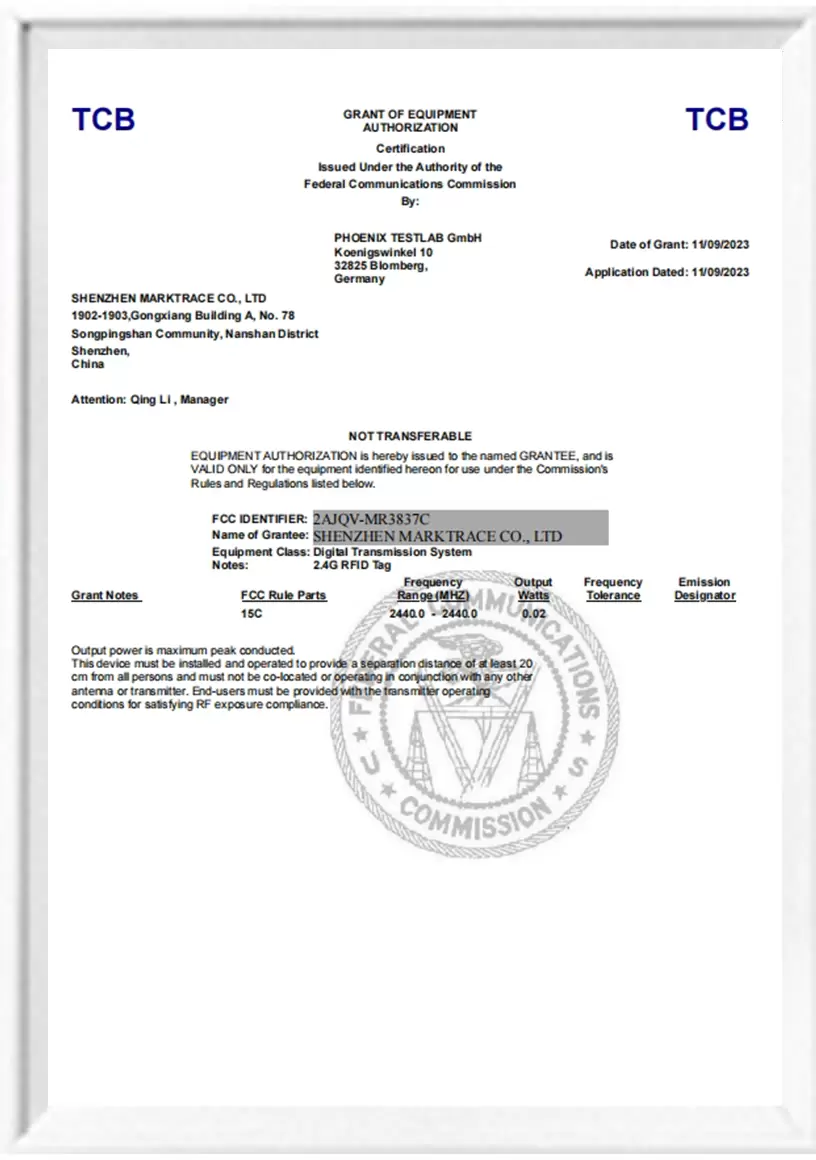 MR3837C FCC